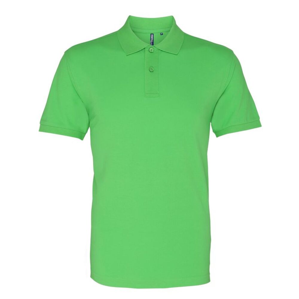 Asquith & Fox Mens Plain Polo Shirt / Lime